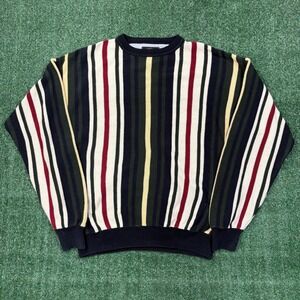 Vintage 90s Woods & Gray‎ Vertical Stripe Sweater